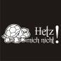 Preview: Hetz mich nicht! Autoaufkleber Schildkröte Turtle Sticker Aufkleber A4279